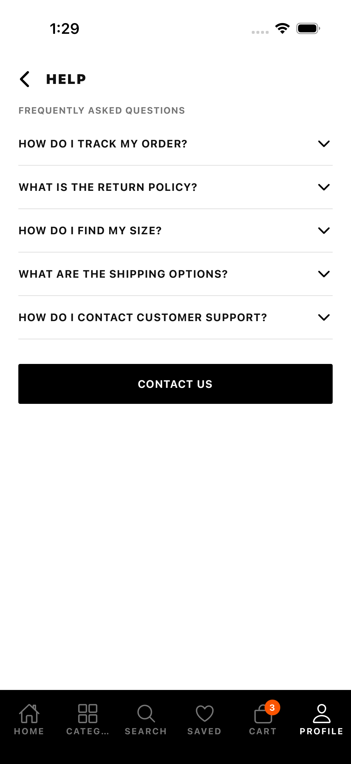 Monochrome help screen