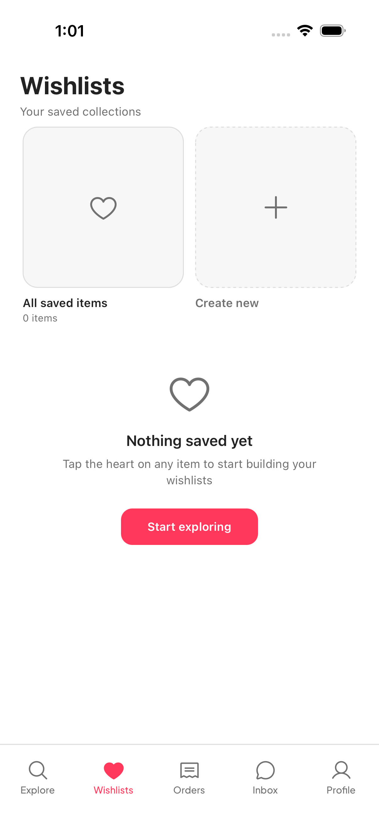 Warmth wishlists screen